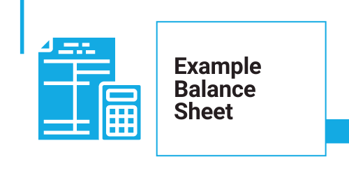 Example balance sheet