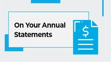 On Your Annual Statements