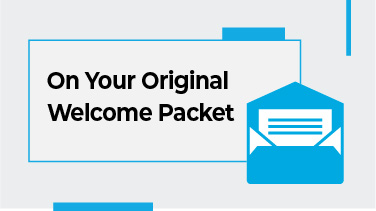 On Your Original Welcome Packet