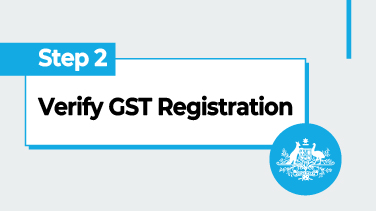 Step 2 - Verify GST Registration